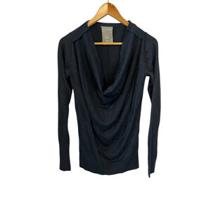 Women's Bench. Dark Blue Cowl Neck Sweater XS Knit Top